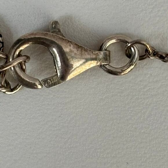 Silpada Sterling Silver Hammered Texture Circle Necklace 18" #64321 - Picture 5 of 7